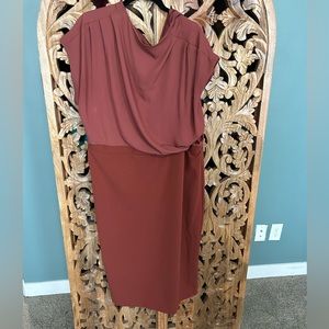 Midi draped express dress